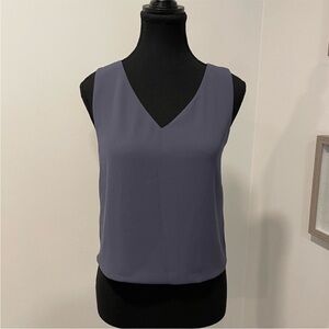 Aritzia Babaton Murphy V-Neck Sleeveless Blouse EUC